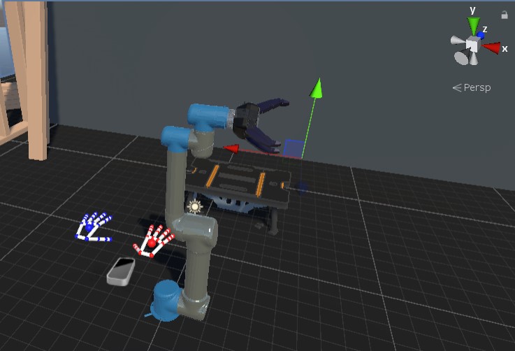 VR application for robotics control